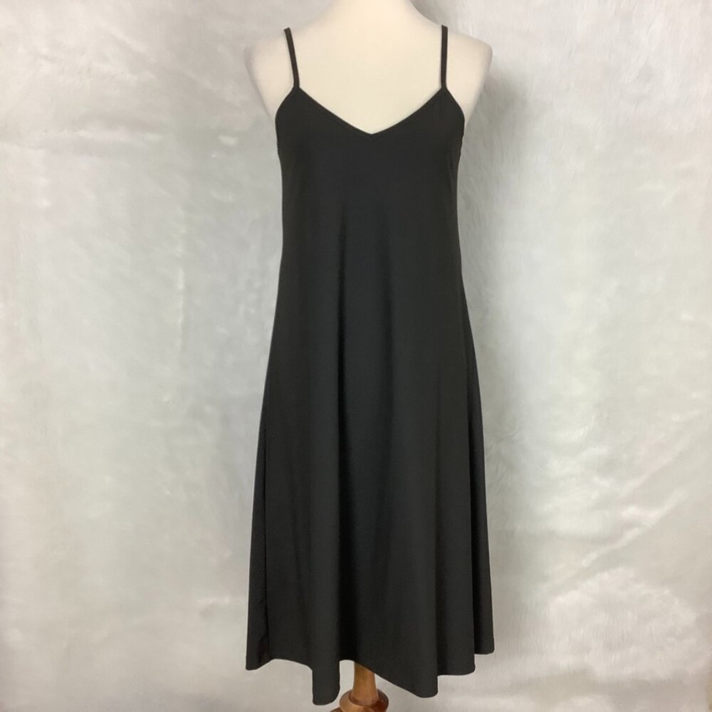 Alembika Sleeveless Brown Gray Tank Slip Dress L